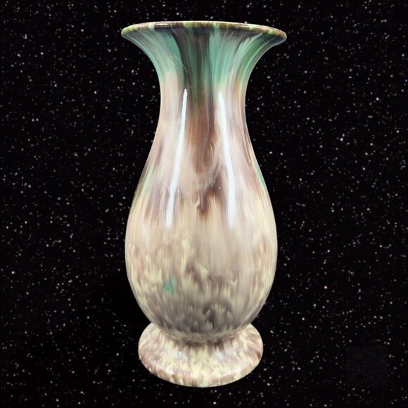 Vintage West Germany Drip Glaze Pottery Ceramic Vase Numbered Mid Century 1950s - Picture 2 of 14